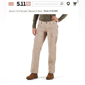 5.11 Stryke Women’s Tactical Pants Size 4 Long in Khaki
